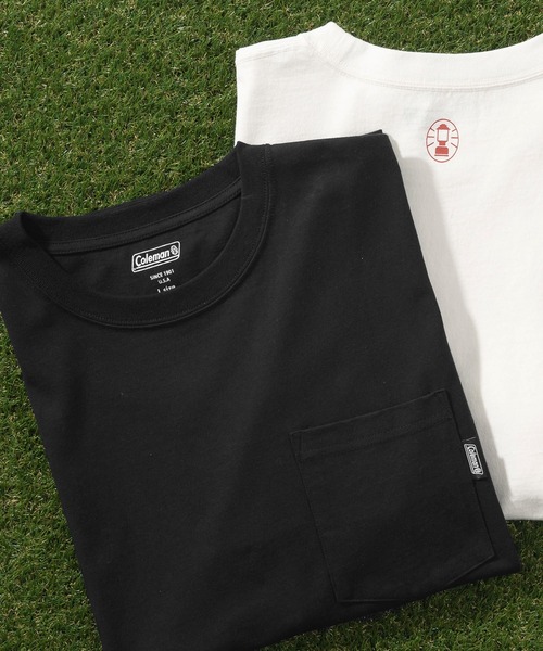 COLEMAN(コールマン)の「【Coleman/コールマン】 ルーズシルエット ランタンプリント ポケット付Tシャツ/ ポケT(Tシャツ/カットソー・メンズ・ホワイト/ブラック・M/L/XL)」の2枚目の写真