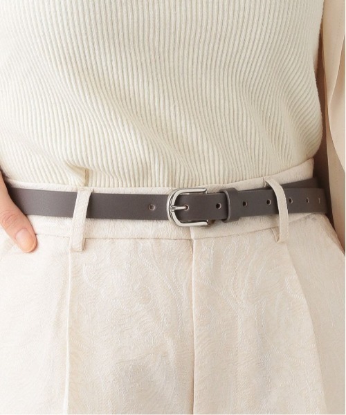 RAGEBLUE（レイジブルー）の「レザーベーシックベルト（ベルト・レディース・ブラック/ダークブラウン・FREE）」の2枚目の写真