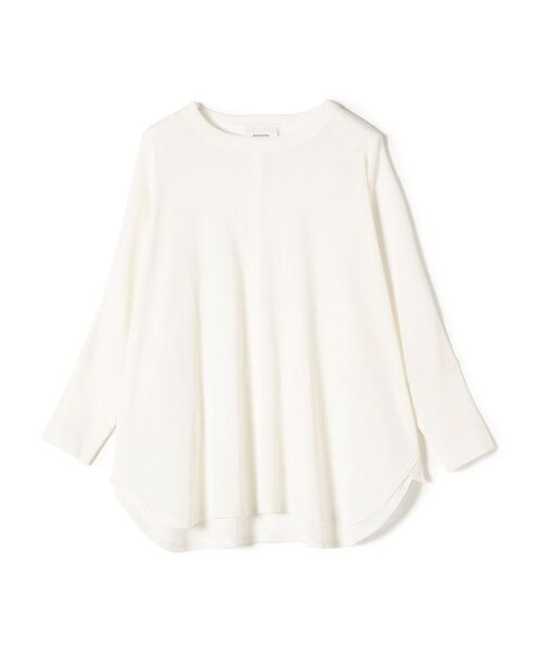 SHIPS（シップス）の「【SHIPS別注】assiette:〈手洗い可能〉チュールドルマンプルオーバー（Tシャツ/カットソー・レディース・ホワイト/ネイビー・ONE SIZE）」の7枚目の写真