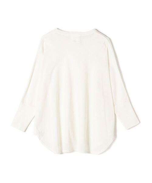 SHIPS（シップス）の「【SHIPS別注】assiette:〈手洗い可能〉チュールドルマンプルオーバー（Tシャツ/カットソー・レディース・ホワイト/ネイビー・ONE SIZE）」の8枚目の写真