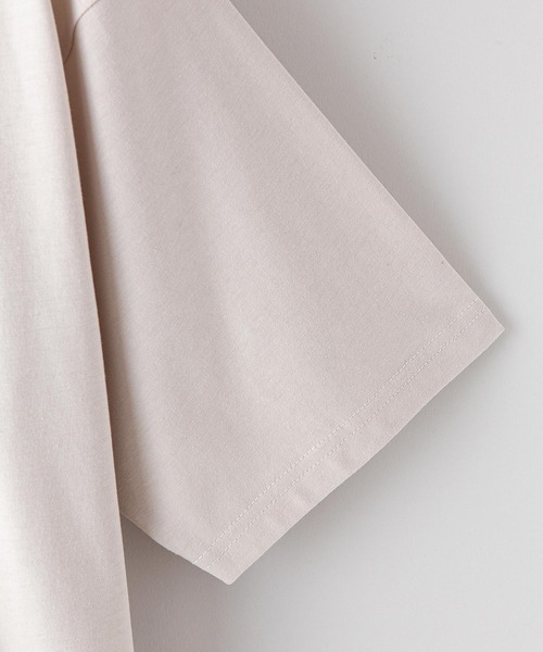 Blue Standard （ブルースタンダード）の「【BLUE STANDARD/ブルースタンダード】汗染みの目立ちにくいTシャツ ゼロステイン　撥水性　UVカット VネックTシャツ（Tシャツ/カットソー・メンズ・ホワイト/チャコールグレー/ブラック/グレー/オリーブ/ネイビー/ブルー/ライトベージュ・SMALL/MEDIUM/LARGE/X-LARGE）」の11枚目の写真