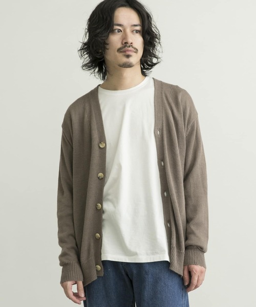 URBAN RESEARCH(アーバンリサーチ)の「WASHABLEラミーソロカーディガン(カーディガン/ボレロ・メンズ・ブラック/ブルー/ベージュ系その他・MEDIUM/LARGE/X-LARGE)」の5枚目の写真