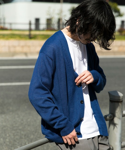 URBAN RESEARCH(アーバンリサーチ)の「WASHABLEラミーソロカーディガン(カーディガン/ボレロ・メンズ・ブラック/ブルー/ベージュ系その他・MEDIUM/LARGE/X-LARGE)」の3枚目の写真