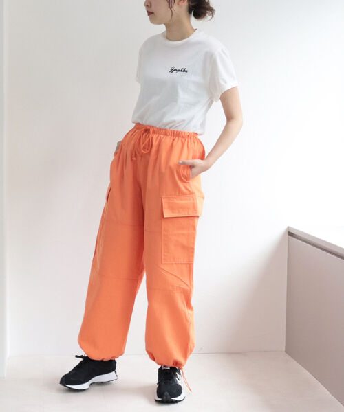 GYMPHLEX(ジムフレックス)の「【GYMPHLEX/ジムフレックス】刺繍ロゴT(Tシャツ/カットソー・レディース・ブラック/ベージュ/オフホワイト/ブルー系その他7/レッド系その他3・FREE)」の7枚目の写真