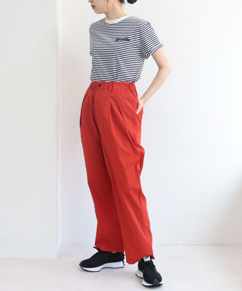 GYMPHLEX(ジムフレックス)の「【GYMPHLEX/ジムフレックス】刺繍ロゴT(Tシャツ/カットソー・レディース・ブラック/ベージュ/オフホワイト/ブルー系その他7/レッド系その他3・FREE)」の12枚目の写真