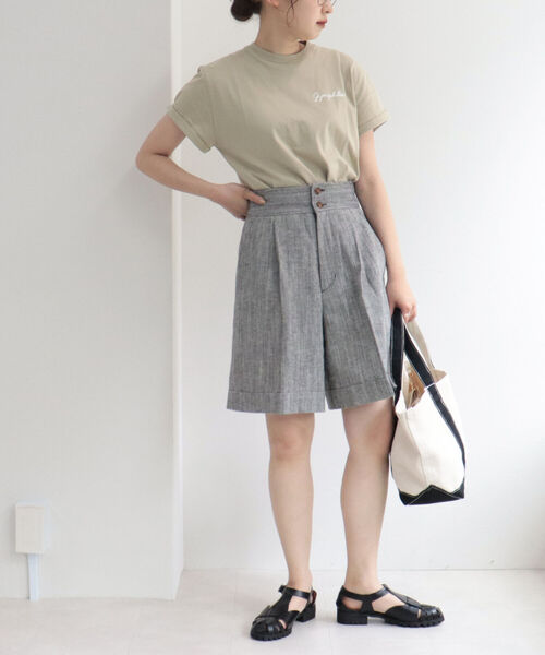 GYMPHLEX(ジムフレックス)の「【GYMPHLEX/ジムフレックス】刺繍ロゴT(Tシャツ/カットソー・レディース・ブラック/ベージュ/オフホワイト/ブルー系その他7/レッド系その他3・FREE)」の20枚目の写真