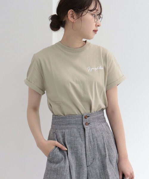 GYMPHLEX(ジムフレックス)の「【GYMPHLEX/ジムフレックス】刺繍ロゴT(Tシャツ/カットソー・レディース・ブラック/ベージュ/オフホワイト/ブルー系その他7/レッド系その他3・FREE)」の21枚目の写真