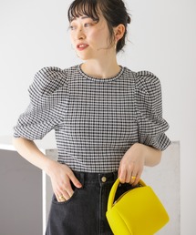 KBF | パワーショルダーシャーリングブラウス(シャツ/ブラウス)