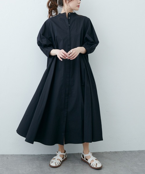 PUAL CE CIN（ピュアルセシン）の「インドポプリン太糸ステッチワンピース（ワンピース・レディース・ホワイト/ブラック/ブルー/ピンク・FREE）」の15枚目の写真