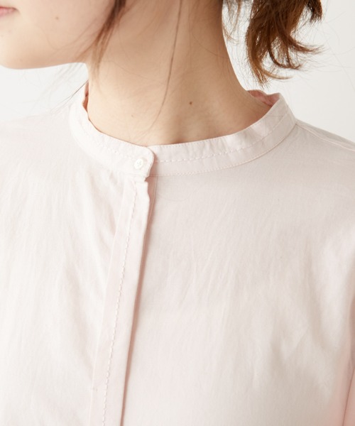 PUAL CE CIN（ピュアルセシン）の「インドポプリン太糸ステッチワンピース（ワンピース・レディース・ホワイト/ブラック/ブルー/ピンク・FREE）」の7枚目の写真