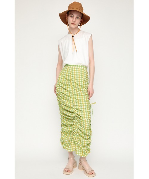 SLY(スライ)の「MERCERIZE BASIC T/T ベーシック タンクトップ(タンクトップ・レディース・ホワイト/ブルー/ブラック/オレンジ/クリアレッド/グレー・FREE)」の8枚目の写真