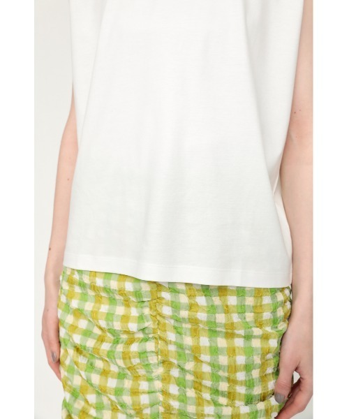 SLY(スライ)の「MERCERIZE BASIC T/T ベーシック タンクトップ(タンクトップ・レディース・ホワイト/ブルー/ブラック/オレンジ/クリアレッド/グレー・FREE)」の14枚目の写真