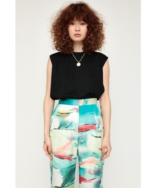 SLY(スライ)の「MERCERIZE BASIC T/T ベーシック タンクトップ(タンクトップ・レディース・ホワイト/ブルー/ブラック/オレンジ/クリアレッド/グレー・FREE)」の15枚目の写真