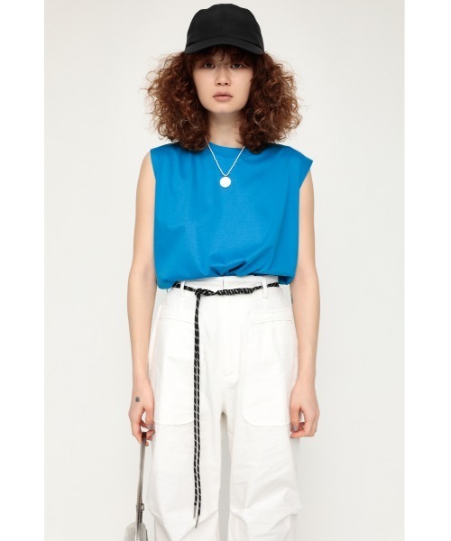 SLY(スライ)の「MERCERIZE BASIC T/T ベーシック タンクトップ(タンクトップ・レディース・ホワイト/ブルー/ブラック/オレンジ/クリアレッド/グレー・FREE)」の20枚目の写真