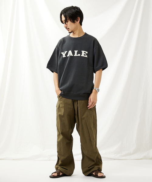 JOURNAL STANDARD(ジャーナルスタンダード)の「【YALE×JOURNAL STANDARD】別注 ハーフスリーブスウェットTシャツ(Tシャツ/カットソー・メンズ・ネイビー/コバルトブルー/ブラックミックス/ホワイト・LARGE/MEDIUM)」の5枚目の写真
