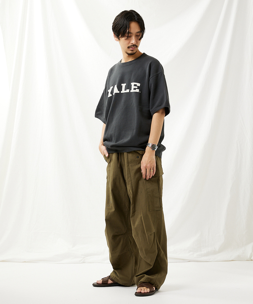 JOURNAL STANDARD(ジャーナルスタンダード)の「【YALE×JOURNAL STANDARD】別注 ハーフスリーブスウェットTシャツ(Tシャツ/カットソー・メンズ・ネイビー/コバルトブルー/ブラックミックス/ホワイト・LARGE/MEDIUM)」の6枚目の写真