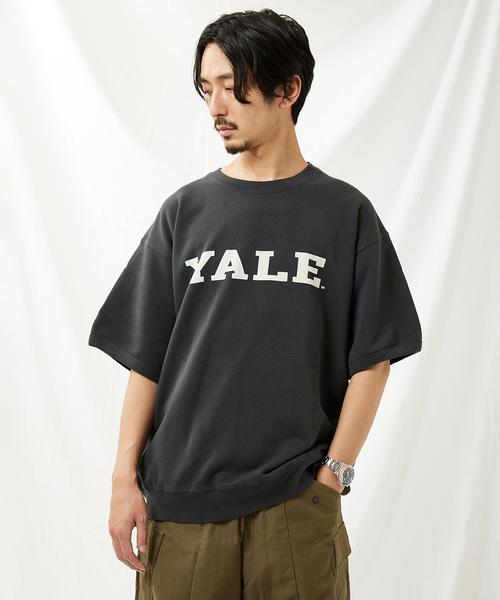 JOURNAL STANDARD(ジャーナルスタンダード)の「【YALE×JOURNAL STANDARD】別注 ハーフスリーブスウェットTシャツ(Tシャツ/カットソー・メンズ・ネイビー/コバルトブルー/ブラックミックス/ホワイト・LARGE/MEDIUM)」の8枚目の写真