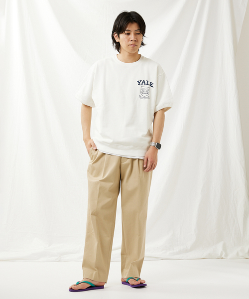 JOURNAL STANDARD(ジャーナルスタンダード)の「【YALE×JOURNAL STANDARD】別注 ハーフスリーブスウェットTシャツ(Tシャツ/カットソー・メンズ・ネイビー/コバルトブルー/ブラックミックス/ホワイト・LARGE/MEDIUM)」の9枚目の写真