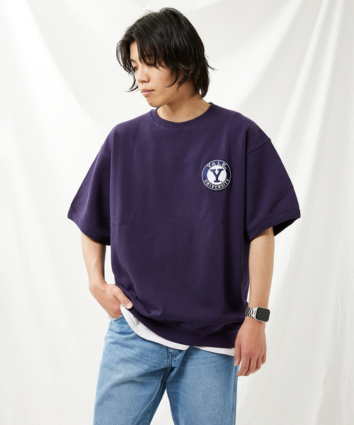 JOURNAL STANDARD(ジャーナルスタンダード)の「【YALE×JOURNAL STANDARD】別注 ハーフスリーブスウェットTシャツ(Tシャツ/カットソー・メンズ・ネイビー/コバルトブルー/ブラックミックス/ホワイト・LARGE/MEDIUM)」の15枚目の写真