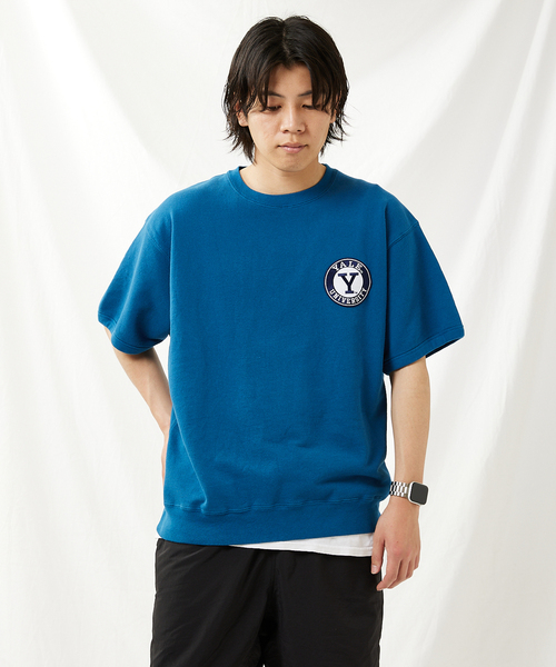 JOURNAL STANDARD(ジャーナルスタンダード)の「【YALE×JOURNAL STANDARD】別注 ハーフスリーブスウェットTシャツ(Tシャツ/カットソー・メンズ・ネイビー/コバルトブルー/ブラックミックス/ホワイト・LARGE/MEDIUM)」の20枚目の写真