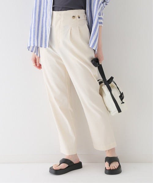 JOURNAL STANDARD relume(ジャーナルスタンダード レリューム)の「サイドボタンストレッチパンツ(その他パンツ・レディース・ピンク/グリーン/ホワイト・36/38)」の1枚目の写真