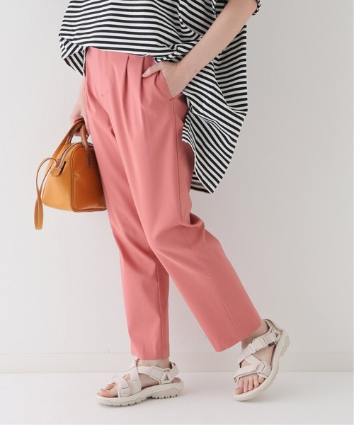 JOURNAL STANDARD relume(ジャーナルスタンダード レリューム)の「サイドボタンストレッチパンツ(その他パンツ・レディース・ピンク/グリーン/ホワイト・36/38)」の3枚目の写真