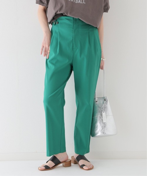 JOURNAL STANDARD relume(ジャーナルスタンダード レリューム)の「サイドボタンストレッチパンツ(その他パンツ・レディース・ピンク/グリーン/ホワイト・36/38)」の2枚目の写真
