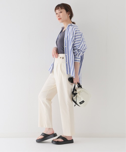 JOURNAL STANDARD relume(ジャーナルスタンダード レリューム)の「サイドボタンストレッチパンツ(その他パンツ・レディース・ピンク/グリーン/ホワイト・36/38)」の13枚目の写真