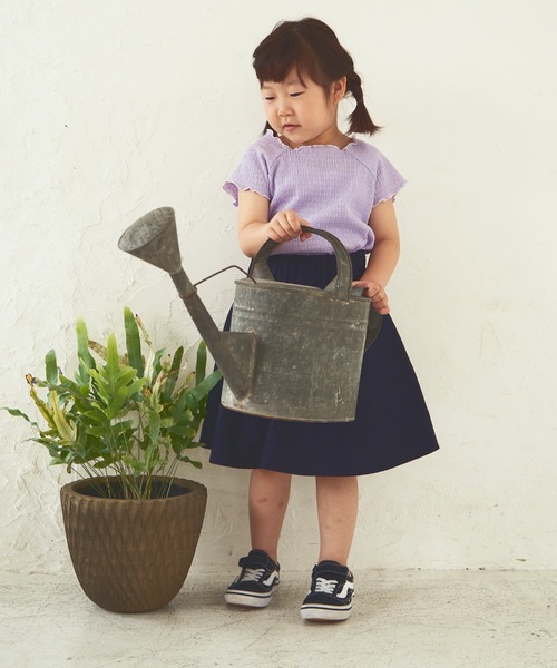 ikka（イッカ）の「インナーパンツ付きギャザースカート（100~160cm）（スカート・キッズ・ネイビー/ブルー/マスタード・160/100/110/120/130/140/150）」の19枚目の写真