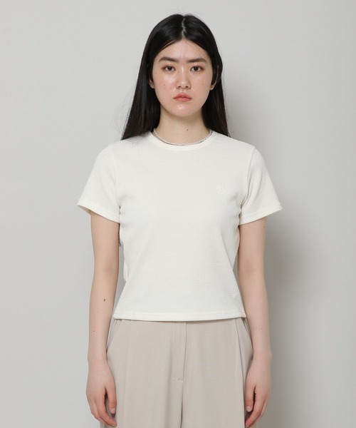 ALAND(エーランド)の「3.3 Field Trip/3.3 LOGO TEE 2285627(Tシャツ/カットソー・レディース・ネイビー/イエロー/セージグリーン/アイボリー・FREE)」の8枚目の写真
