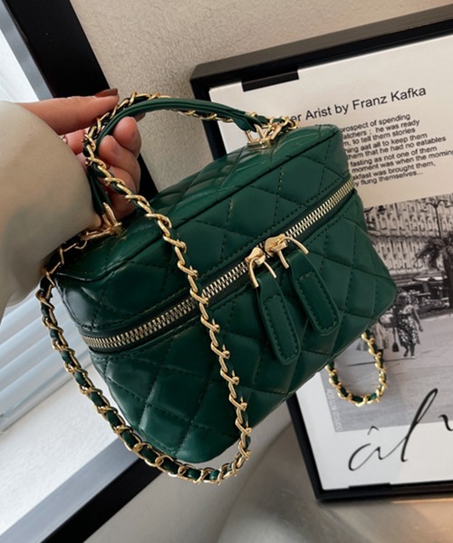 セール】レディース 2WAYキルティングボックスバッグ+ショルダー