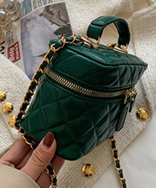 セール】レディース 2WAYキルティングボックスバッグ+ショルダー