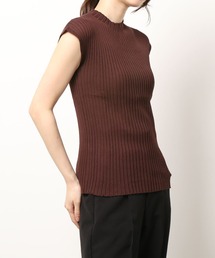 KOBE LETTUCE | フレンチスリーブリブニットトップス(ニット/セーター)