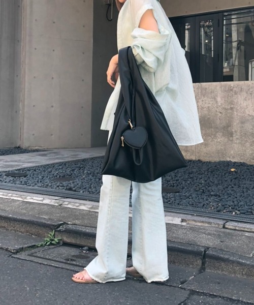 one after another NICE CLAUP（ワンアフターアナザーナイスクラップ）の「ハートポーチ付きトートバッグ（トートバッグ・レディース・オフホワイト/ブラック/レオパード・FREE）」の17枚目の写真