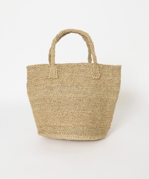 URBAN RESEARCH DOORS（アーバンリサーチドアーズ）の「アフリカンスクエア　ムツリマ編みサイザルバッグ（トートバッグ・レディース・グレー/カーキ・-）」の3枚目の写真