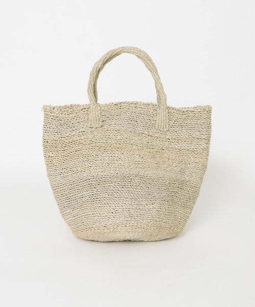 URBAN RESEARCH DOORS（アーバンリサーチドアーズ）の「アフリカンスクエア　ムツリマ編みサイザルバッグ（トートバッグ・レディース・グレー/カーキ・-）」の4枚目の写真