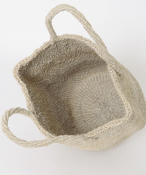 URBAN RESEARCH DOORS（アーバンリサーチドアーズ）の「アフリカンスクエア　ムツリマ編みサイザルバッグ（トートバッグ・レディース・グレー/カーキ・-）」の7枚目の写真