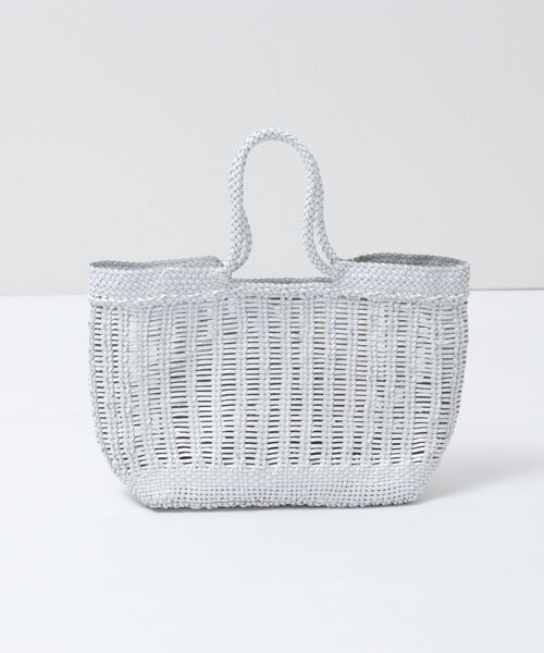 DRAGON（ドラゴン）の「【dragon/ドラゴン】WINDOW BASKETレザートートバッグ（トートバッグ・レディース・ホワイト/ダークブラウン・FREE）」の5枚目の写真