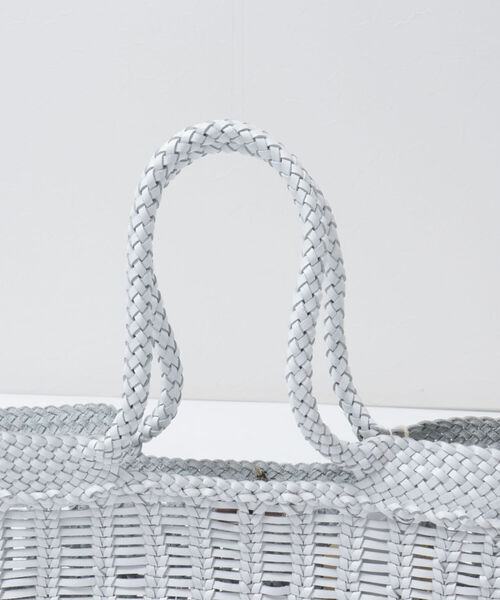 DRAGON（ドラゴン）の「【dragon/ドラゴン】WINDOW BASKETレザートートバッグ（トートバッグ・レディース・ホワイト/ダークブラウン・FREE）」の6枚目の写真