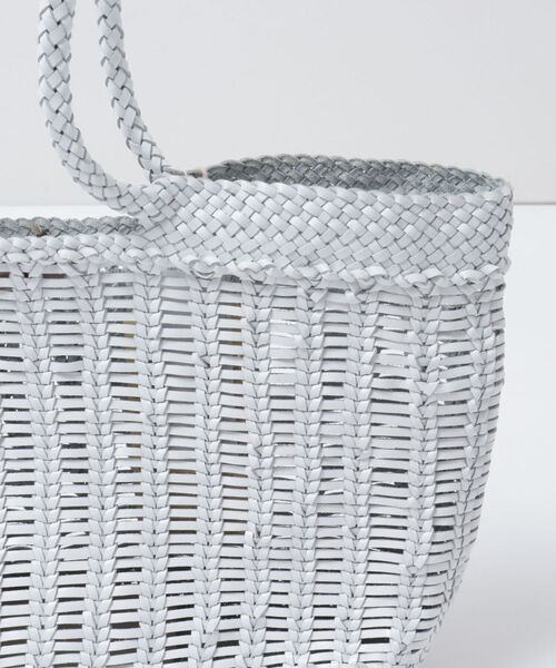 DRAGON（ドラゴン）の「【dragon/ドラゴン】WINDOW BASKETレザートートバッグ（トートバッグ・レディース・ホワイト/ダークブラウン・FREE）」の4枚目の写真