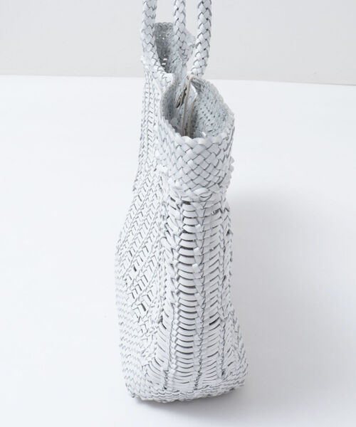 DRAGON（ドラゴン）の「【dragon/ドラゴン】WINDOW BASKETレザートートバッグ（トートバッグ・レディース・ホワイト/ダークブラウン・FREE）」の3枚目の写真