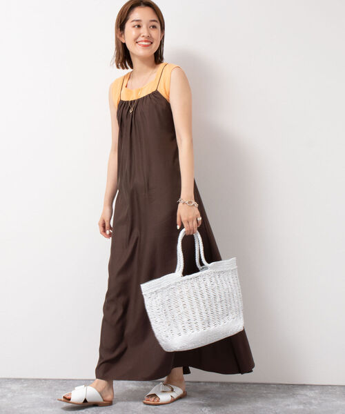 DRAGON（ドラゴン）の「【dragon/ドラゴン】WINDOW BASKETレザートートバッグ（トートバッグ・レディース・ホワイト/ダークブラウン・FREE）」の8枚目の写真