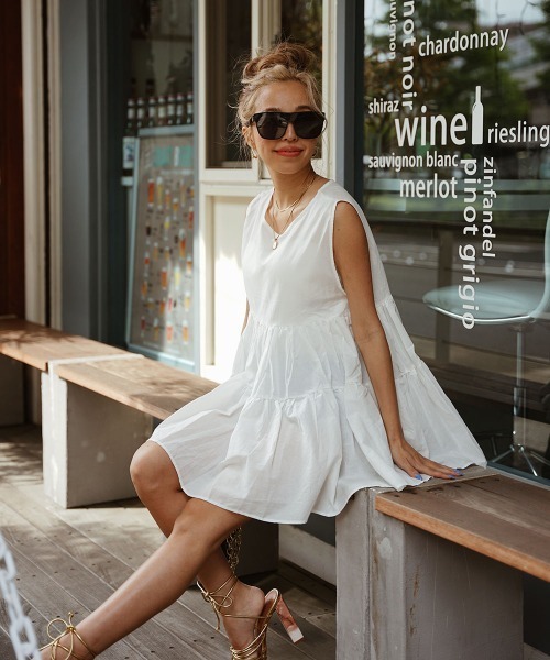 esutoreja（エストレジャ）の「フリルデザイントップス（Tシャツ/カットソー・レディース・ホワイト/ブラック/オレンジ/グリーン・FREE）」の8枚目の写真