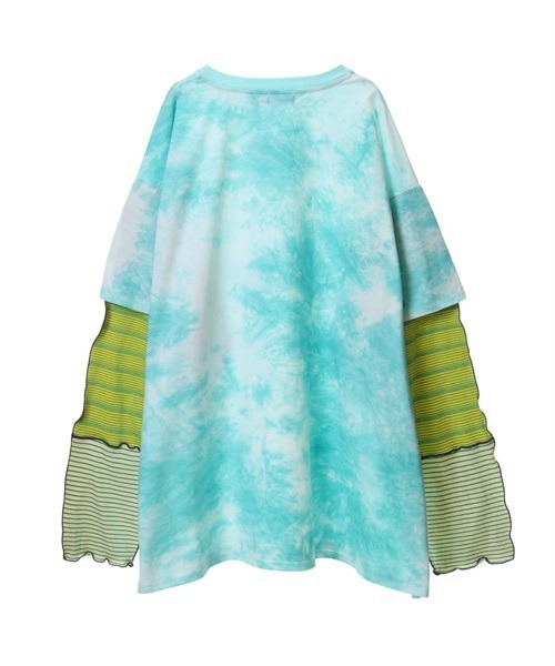 Candy Stripper(キャンディストリッパー)の「MISCHIEVOUS TIE DYE トップス(Tシャツ/カットソー・レディース・ライトブルー/ライトグリーン/パープル・2)」の9枚目の写真