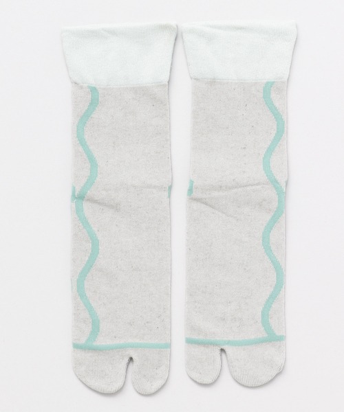 カヤ（カヤ）の「【カヤ】-IKKYU- 一休 麻混足袋型くつ下23～25cm（ソックス/靴下・レディース・ライトピンク/ライトブルー/ライトグリーン・FREE）」の7枚目の写真