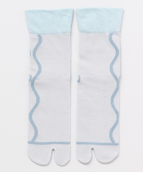 カヤ（カヤ）の「【カヤ】-IKKYU- 一休 麻混足袋型くつ下23～25cm（ソックス/靴下・レディース・ライトピンク/ライトブルー/ライトグリーン・FREE）」の9枚目の写真