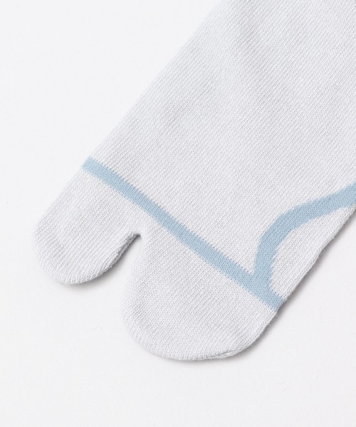 カヤ（カヤ）の「【カヤ】-IKKYU- 一休 麻混足袋型くつ下23～25cm（ソックス/靴下・レディース・ライトピンク/ライトブルー/ライトグリーン・FREE）」の10枚目の写真