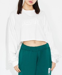 X-girl | SATIN PATCH L/S WIDE TEE(Tシャツ/カットソー)