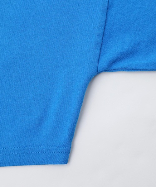 X-girl(エックスガール)の「SATIN PATCH L/S WIDE TEE(Tシャツ/カットソー・レディース・ブラック/ブルー/ホワイト・S/M)」の13枚目の写真