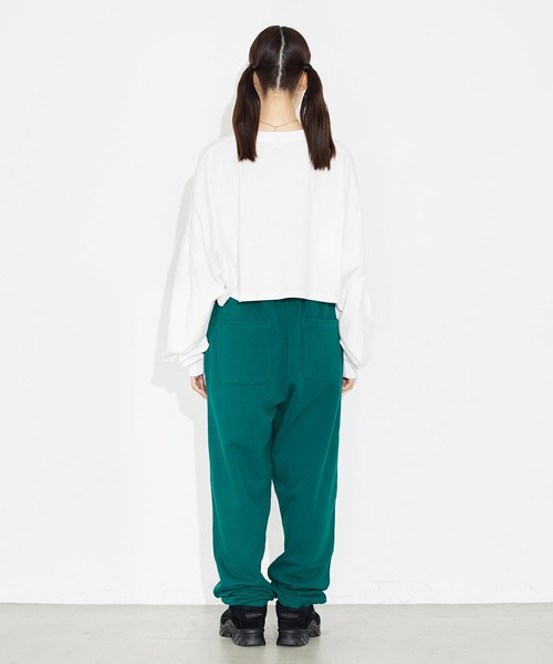 X-girl(エックスガール)の「SATIN PATCH L/S WIDE TEE(Tシャツ/カットソー・レディース・ブラック/ブルー/ホワイト・S/M)」の22枚目の写真